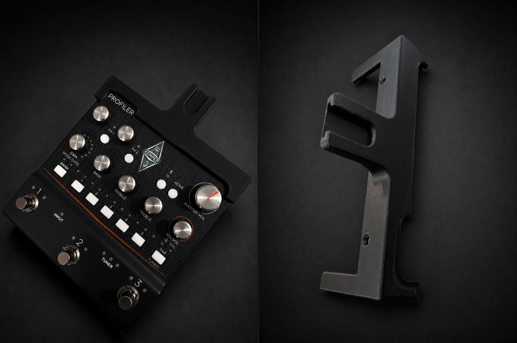 StageHUD bracket prototype next to Kemper Player