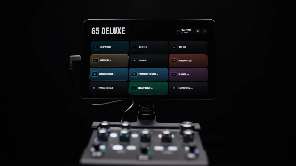 StageHUD Standard Rig View mounted above Kemper Player